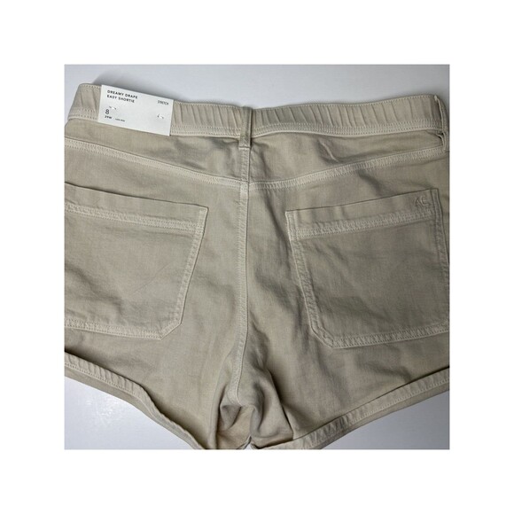 NWT American Eagle Dreamy Drape Easy SHORTIE Sz 8 Stretch Cream Low Rise Shorts - Picture 6 of 10